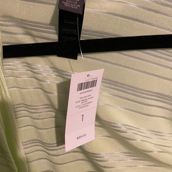 Lime green shirt and cardigan set from Chico’s - Picture 1 of 6